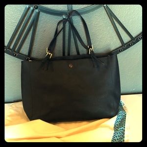 Navy Tory Burch Computer Tote